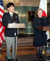 Albright, Japan's Yamamoto hold joint news confab